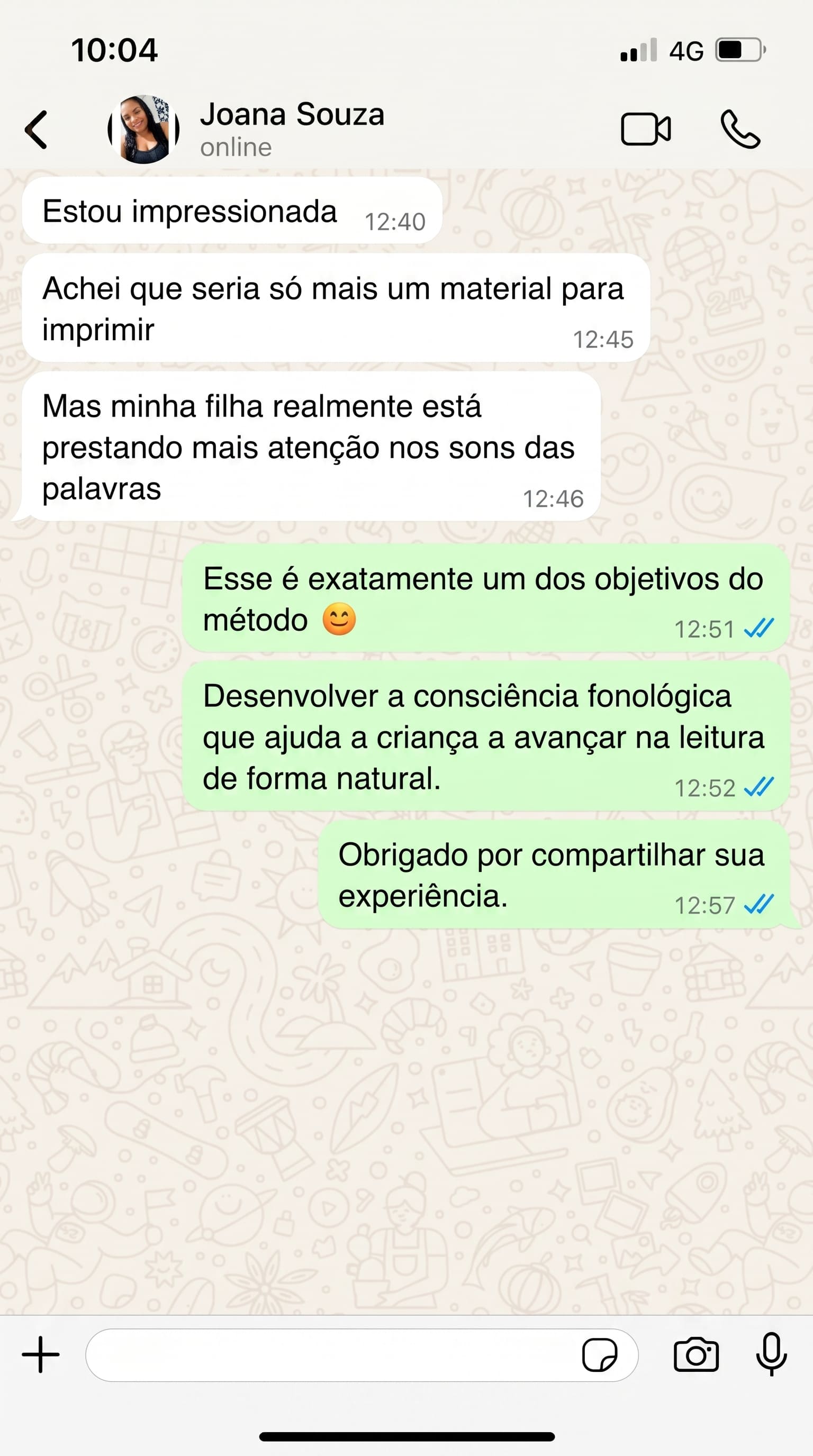 Depoimento de cliente 4
